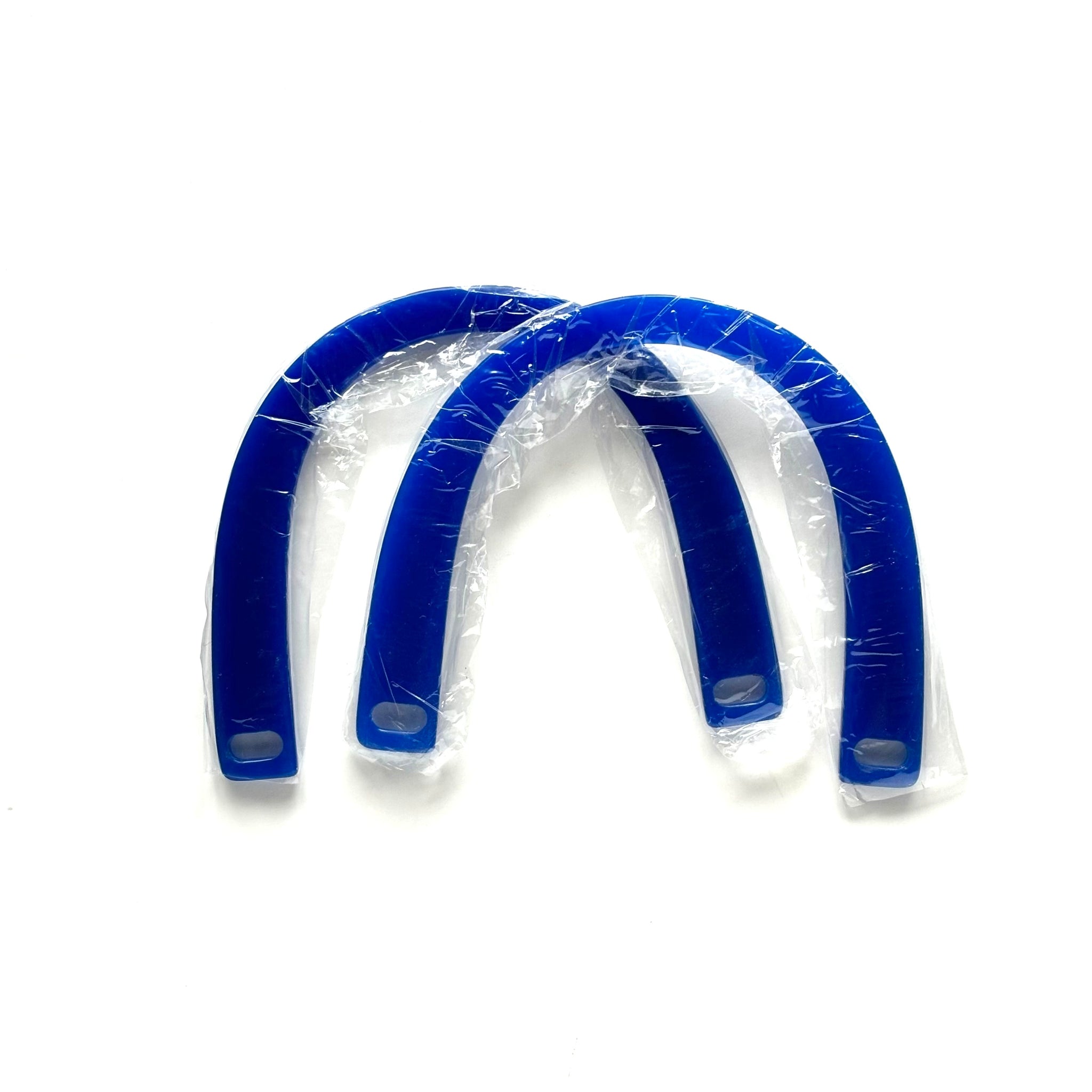 Pair of Blue Acrylic Purse Handles - for Needlepoint Handbag