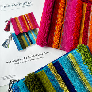Stitch Guide for Tufted Stripe Clutches - downloadable .pdf