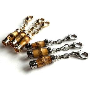 Bamboo Zipper Pull - Purse Charm