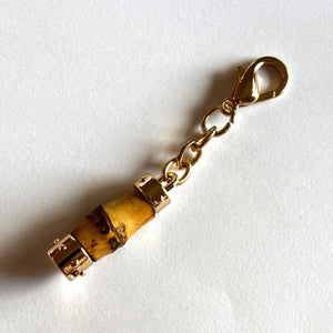 Bamboo Zipper Pull - Purse Charm