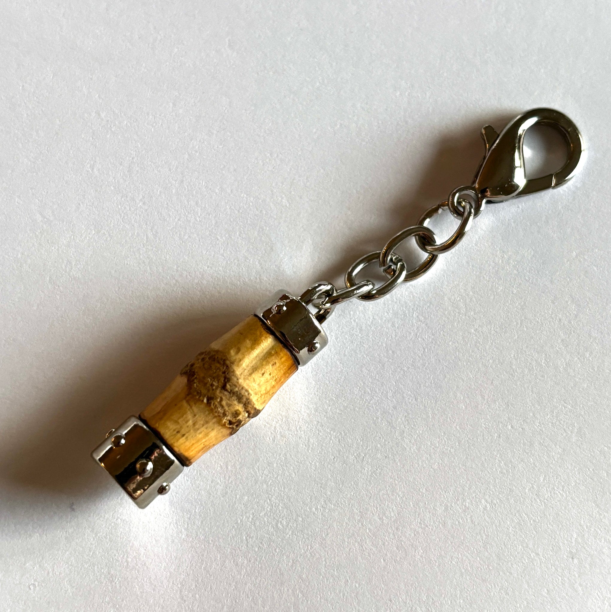 Bamboo Zipper Pull - Purse Charm