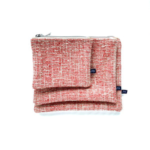 Pink Boucle Needlepoint Project Bag or Clutch - Large