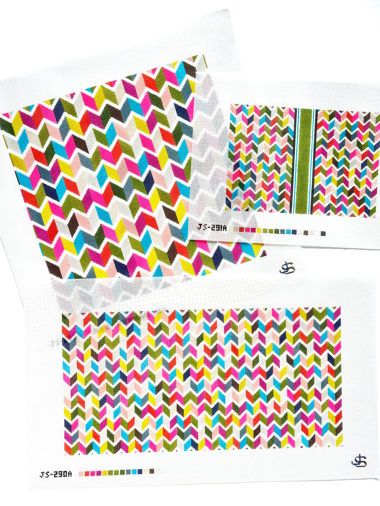 Chevron Stripe Tote or Pillow Needlepoint Canvas