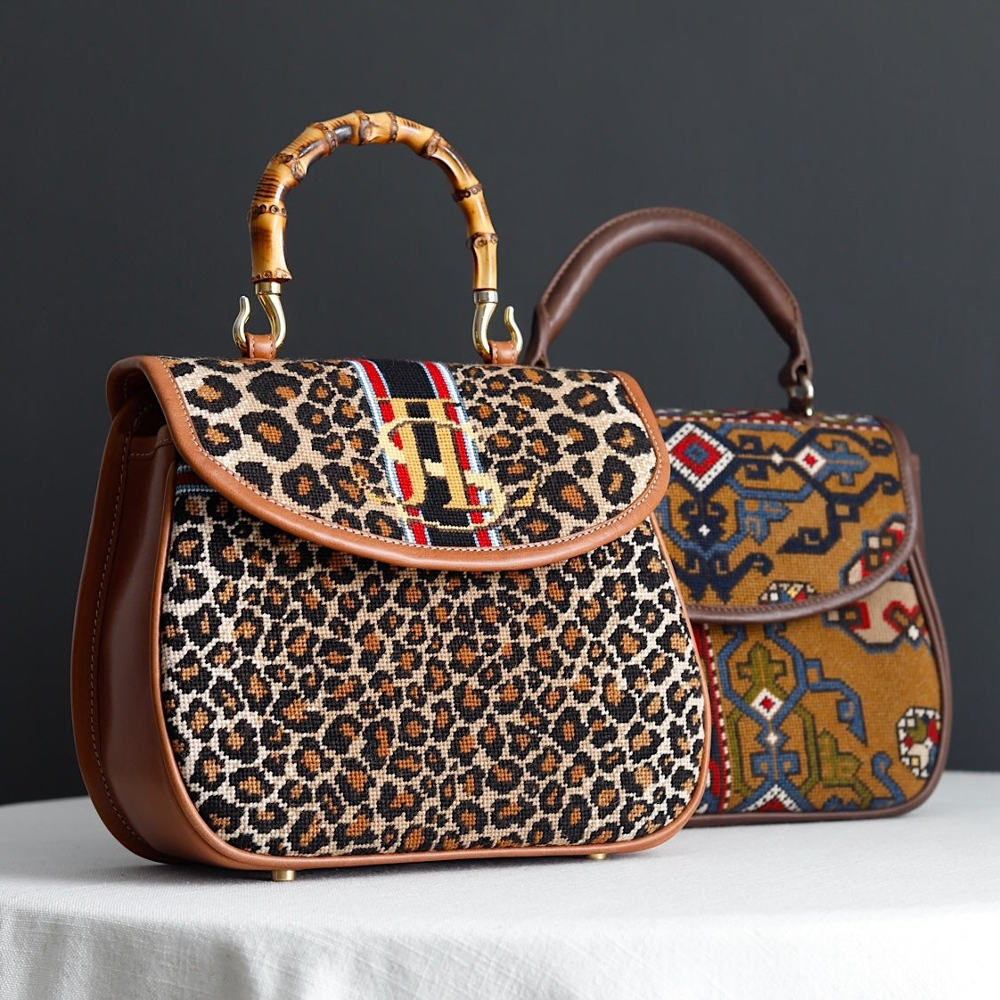 Custom needlepoint handbags - Jeni Sandberg