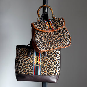 Leopard Pattern Tote Bag / Pillow Needlepoint Canvas