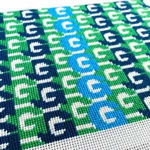 G Letter Clutch Needlepoint Canvas