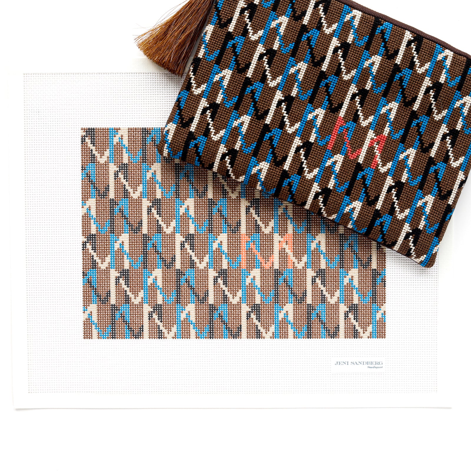 Holbein Zipper Bag or Purse Insert Needlepoint Canvas - Blue – Jeni  Sandberg Needlepoint