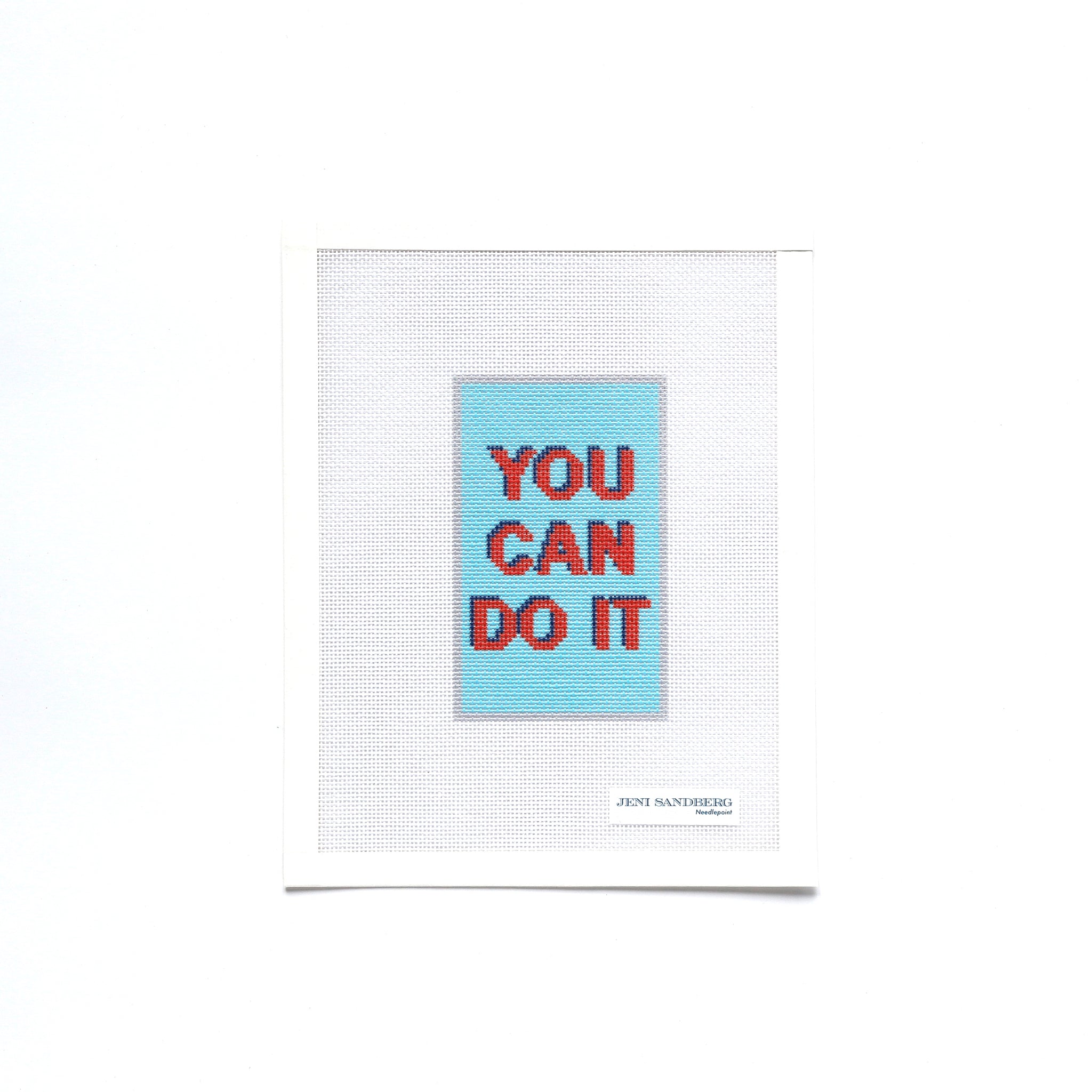 You Can Do It Paperweight Needlepoint Canvas