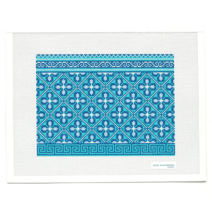 Hewitt Clutch Needlepoint Canvas - Blue