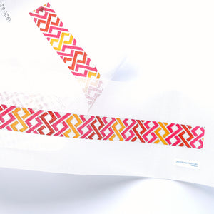 Hicks Braid Belt / Bag Strap Needlepoint Canvas - Pink and Orange